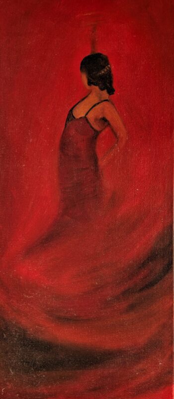 Tänzerin rot
